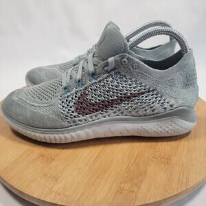 Nike Nike Free RN Flyknit Running Sneakers Shoes Women 8.5 Gray Purple